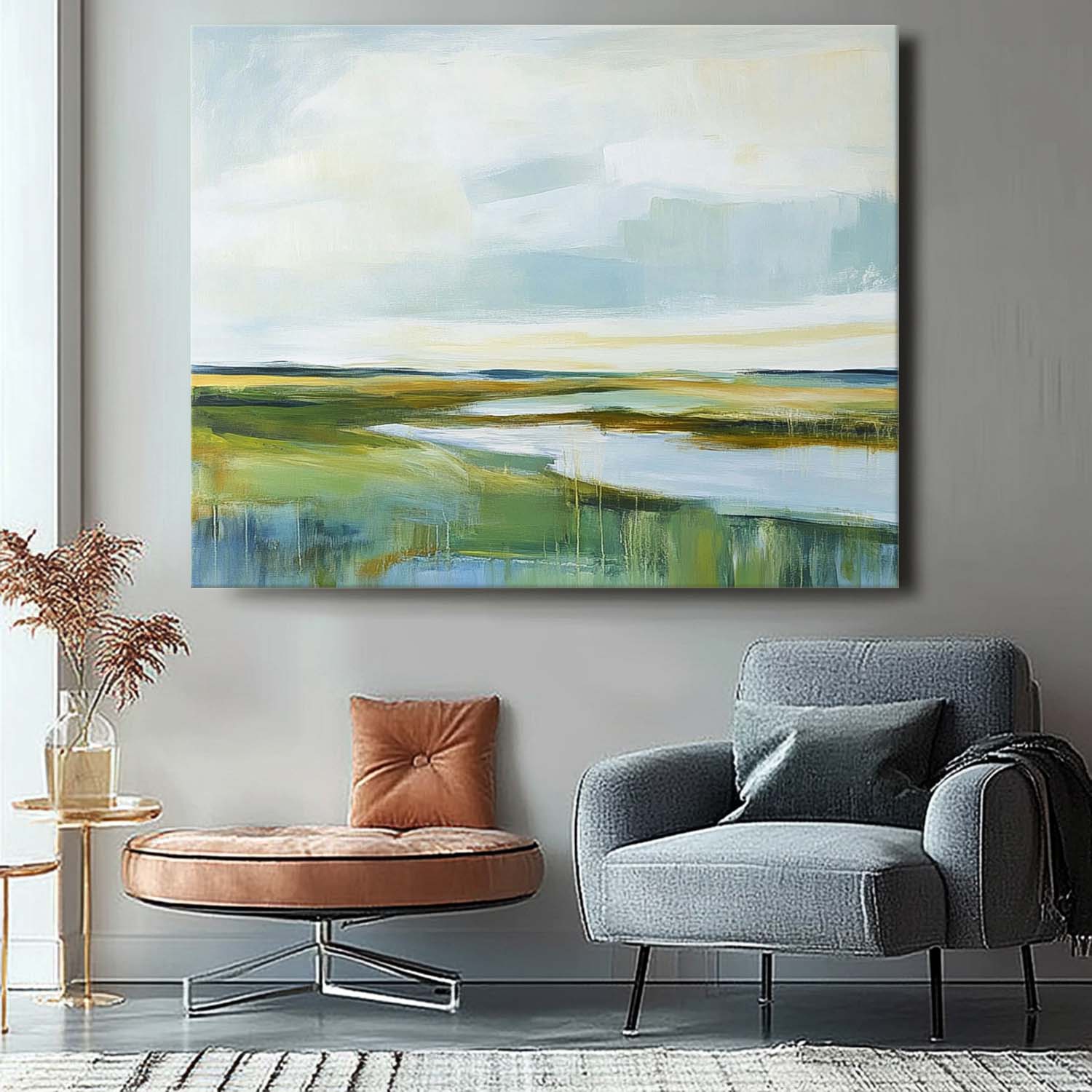 Wall Art Landscape Serene Wetland River