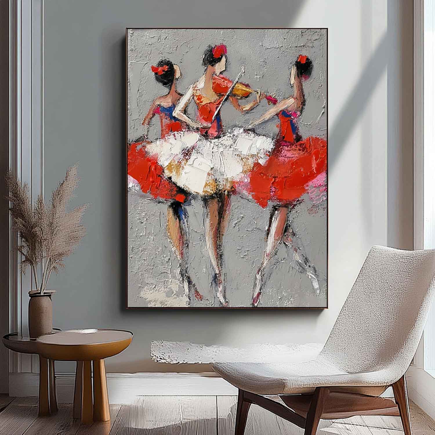 Wall Art People Soft Feminine Ballet Performance