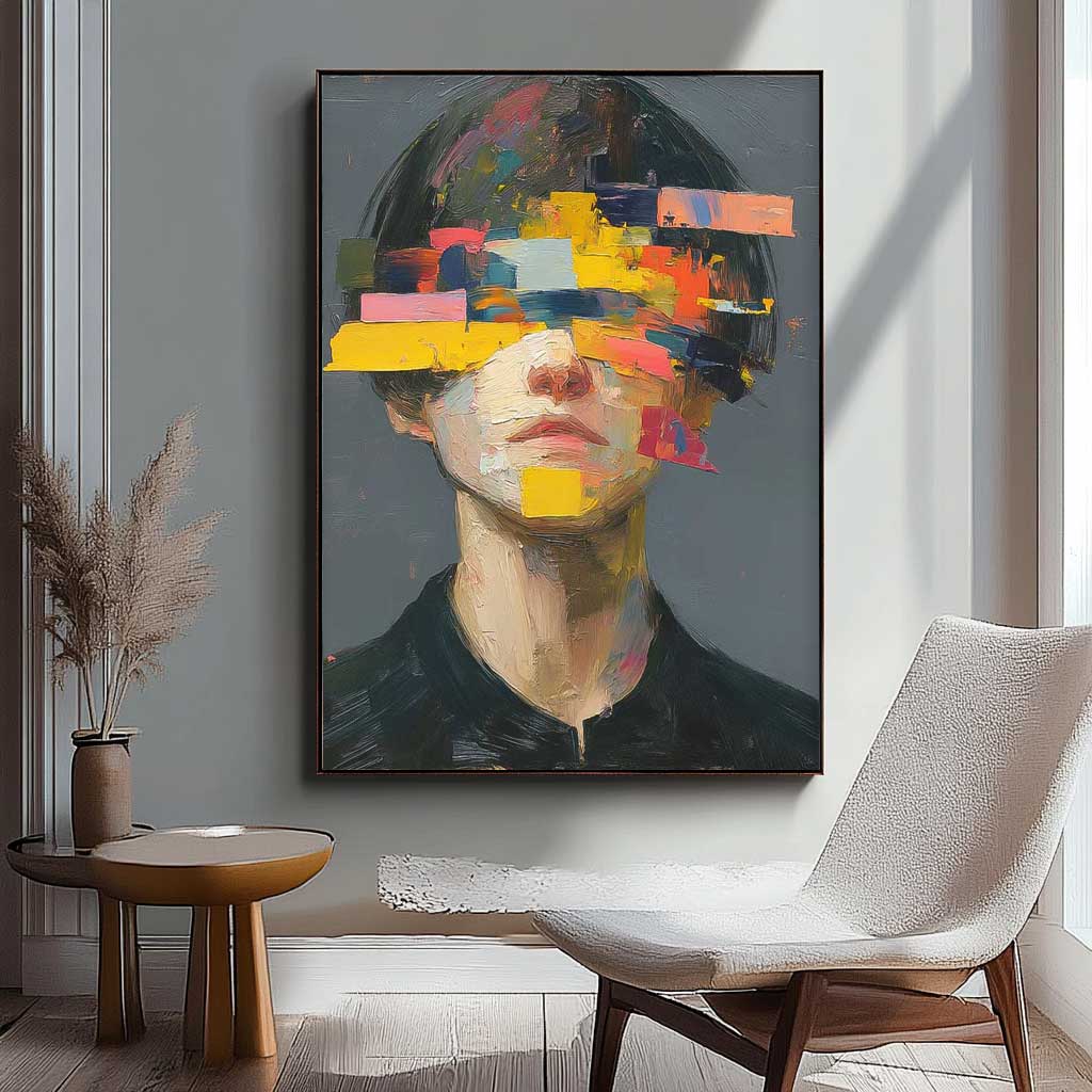Wall Art Impasto People Dreamy Artistic