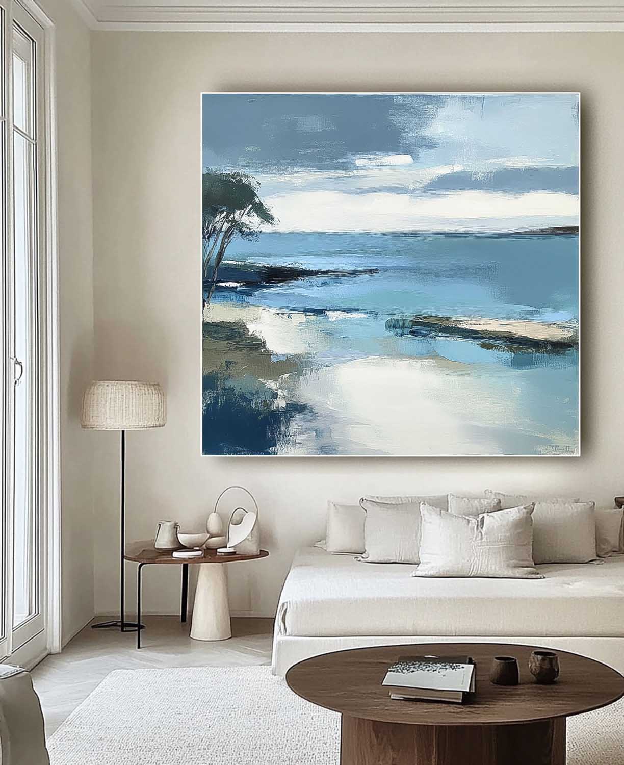 Wall Art Landscape Misty Tranquil Painterly