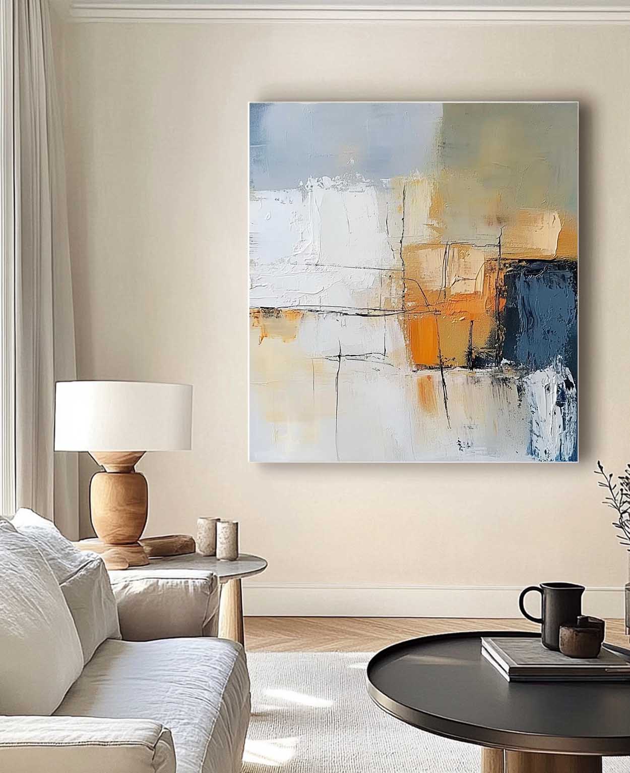 Wall Art Abstract Retro Contemporary Serene