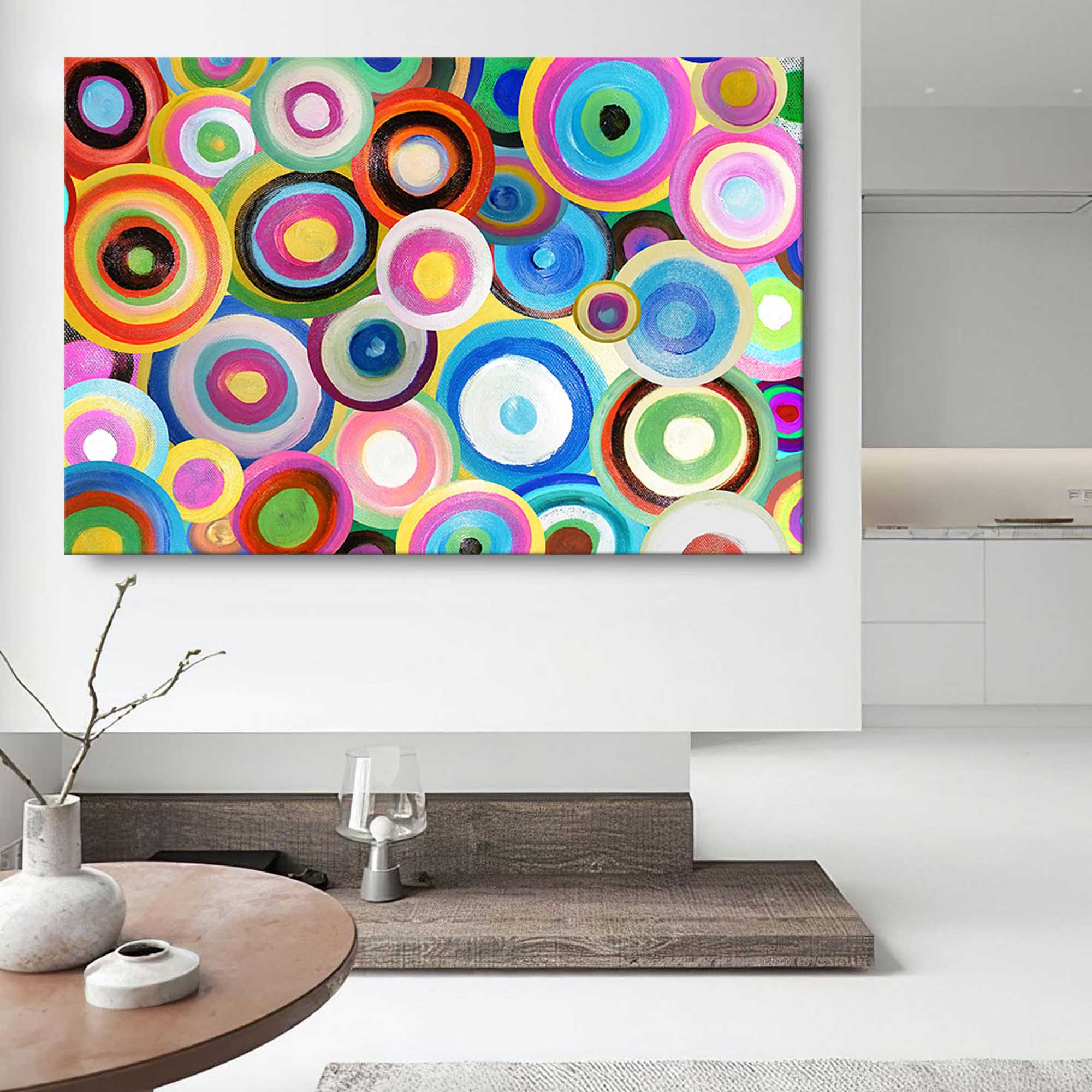 Wall Art Painterly Abstract Energetic Playful