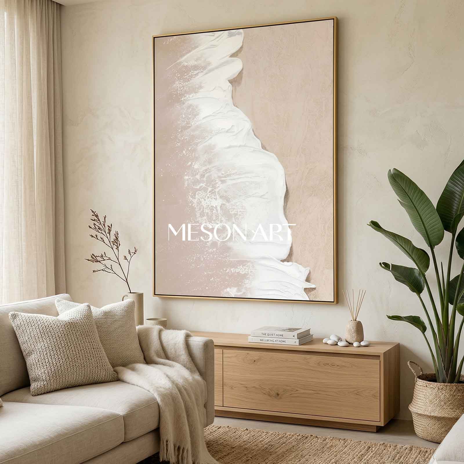 Wall Art Plaster Impressionist Tropical Beach