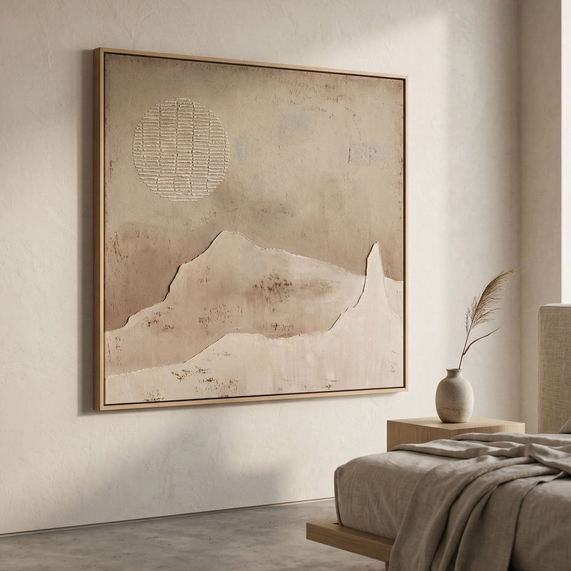 Wall Art Abstract Mountain Painting