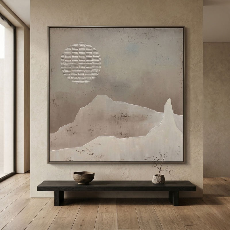 Wall Art Abstract Mountain Painting