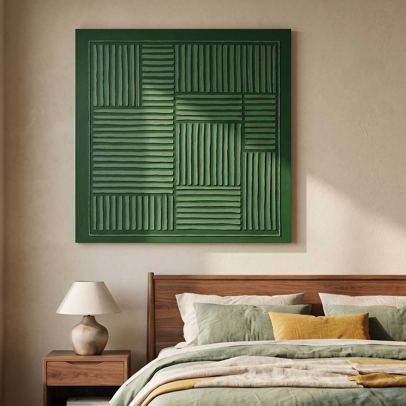 Wall Art Geometric Line Pattern Textured