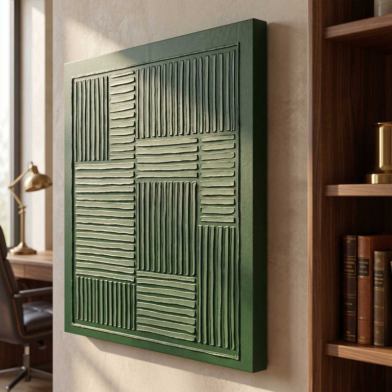 Wall Art Geometric Line Pattern Textured
