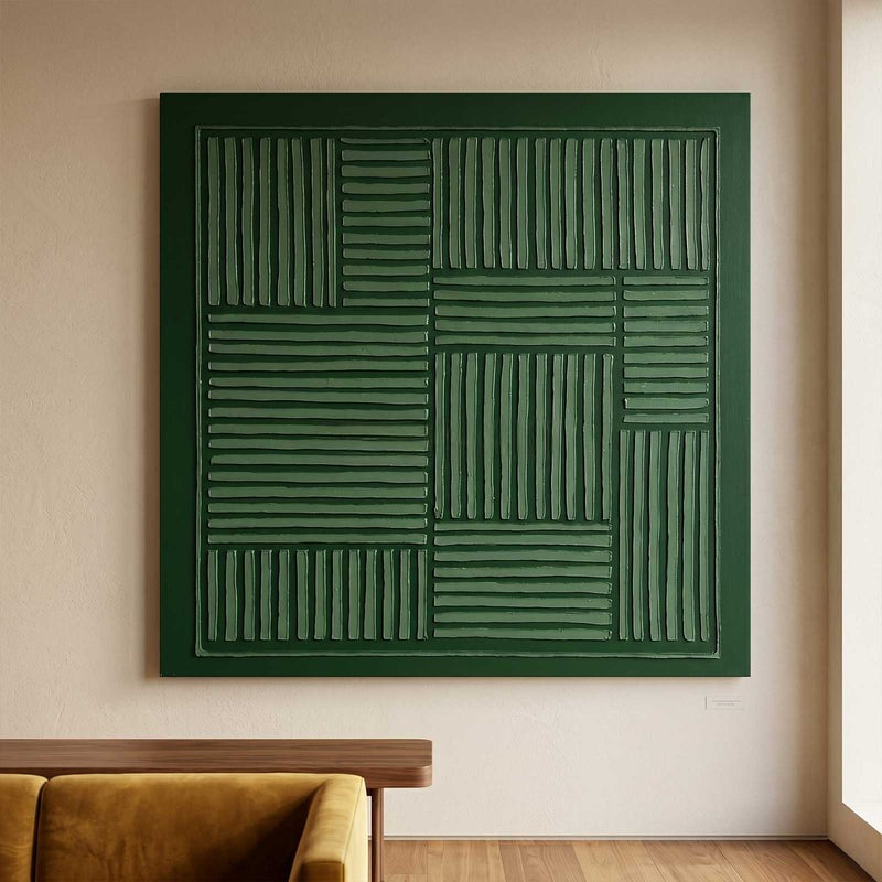 Wall Art Geometric Line Pattern Textured