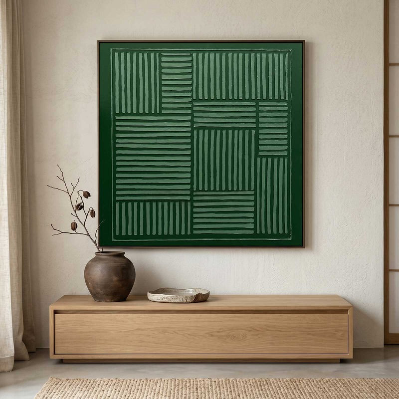 Wall Art Geometric Line Pattern Textured
