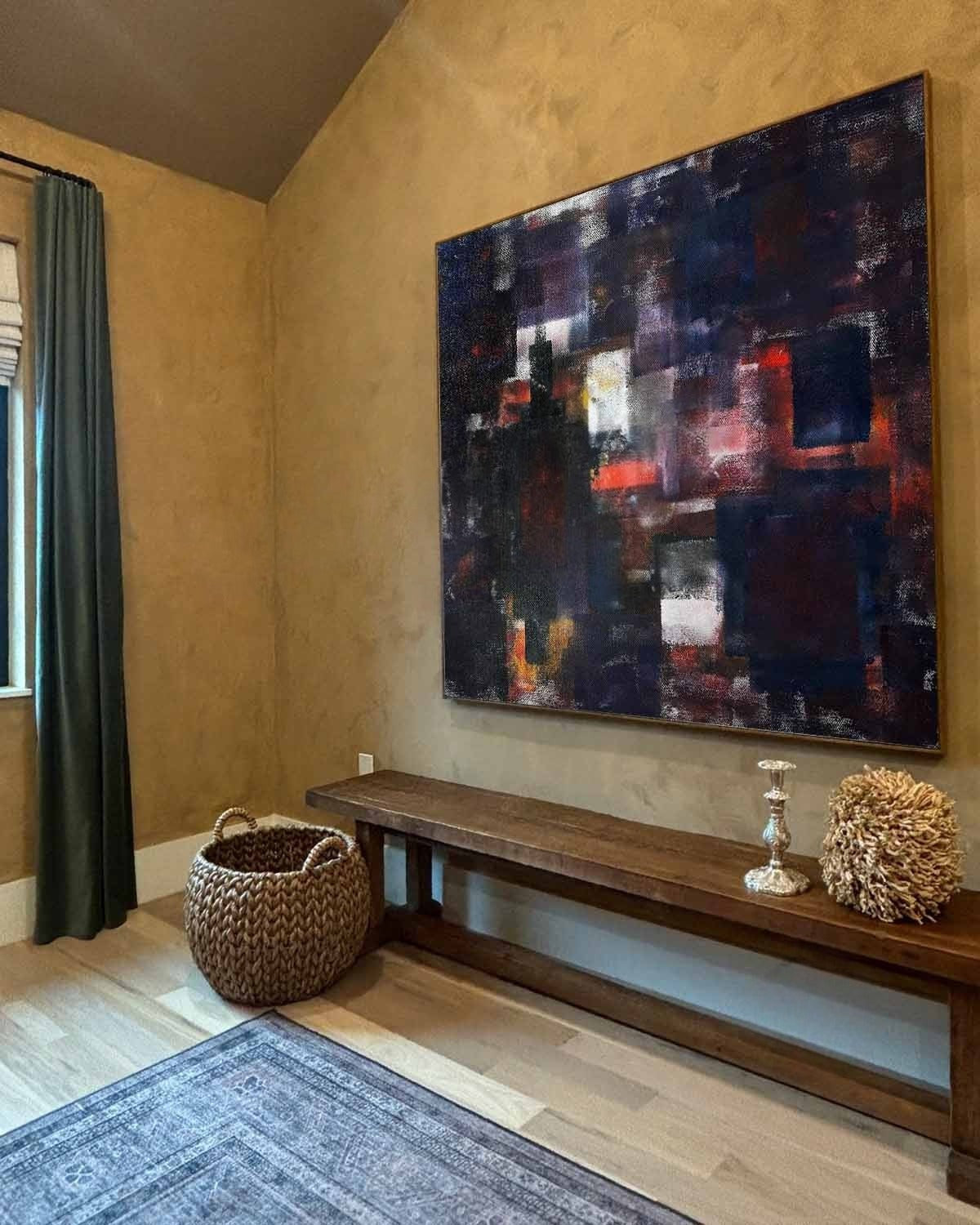 Wall Art Square Abstract Expressionist