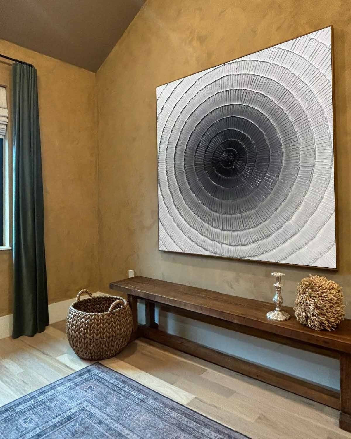 Wall Art Square 3D Concentric Circle