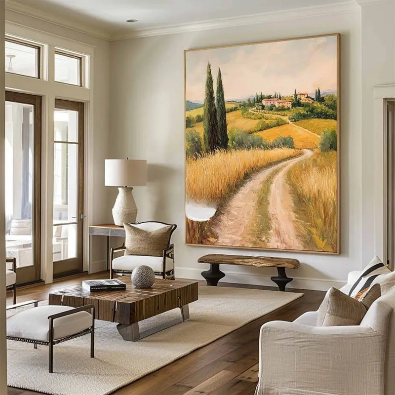 Tuscan Countryside Landscape Painting
