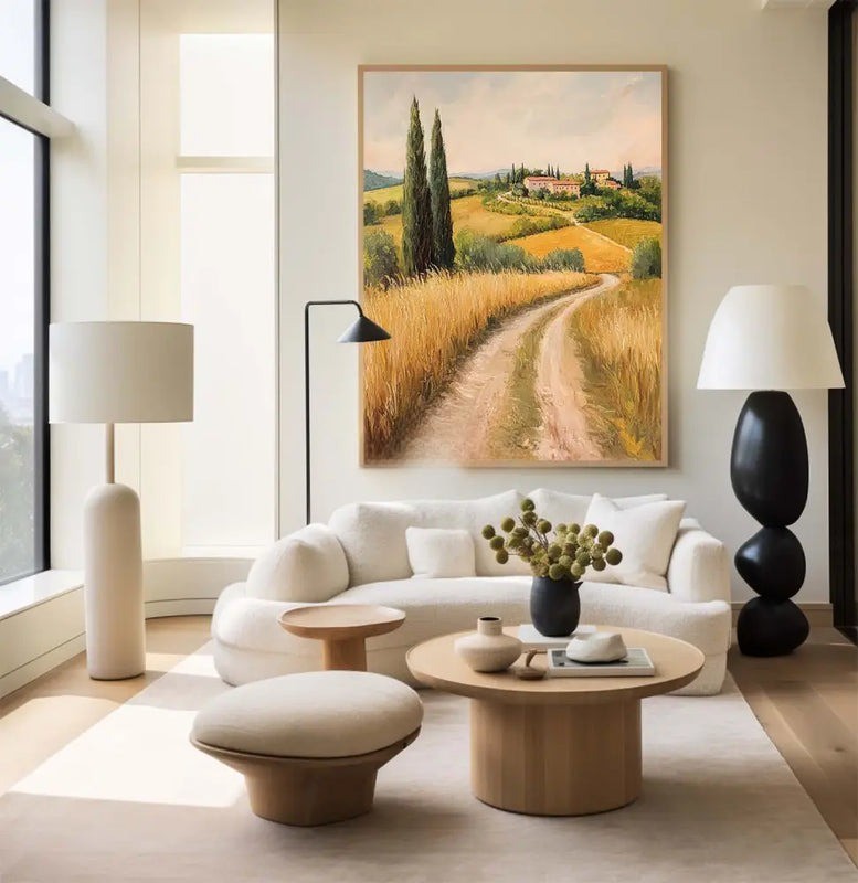 Tuscan Countryside Landscape Painting