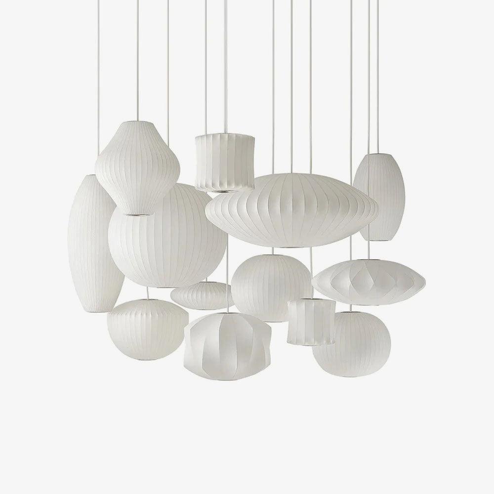 Etrio Pendant Light Bubble Mulberry Silk - Neutralighting