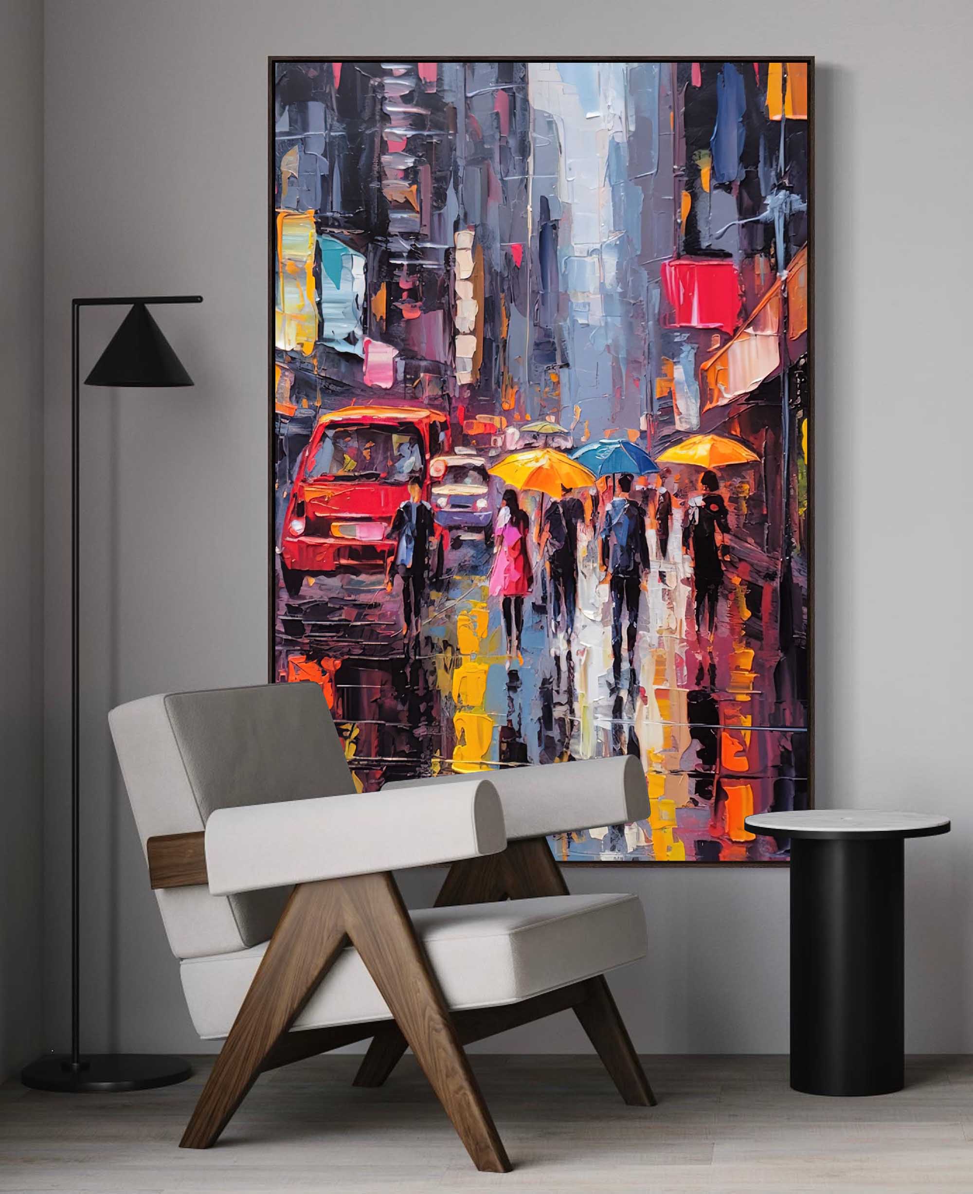 Wall Art Architecture Impasto Expressionist Urban