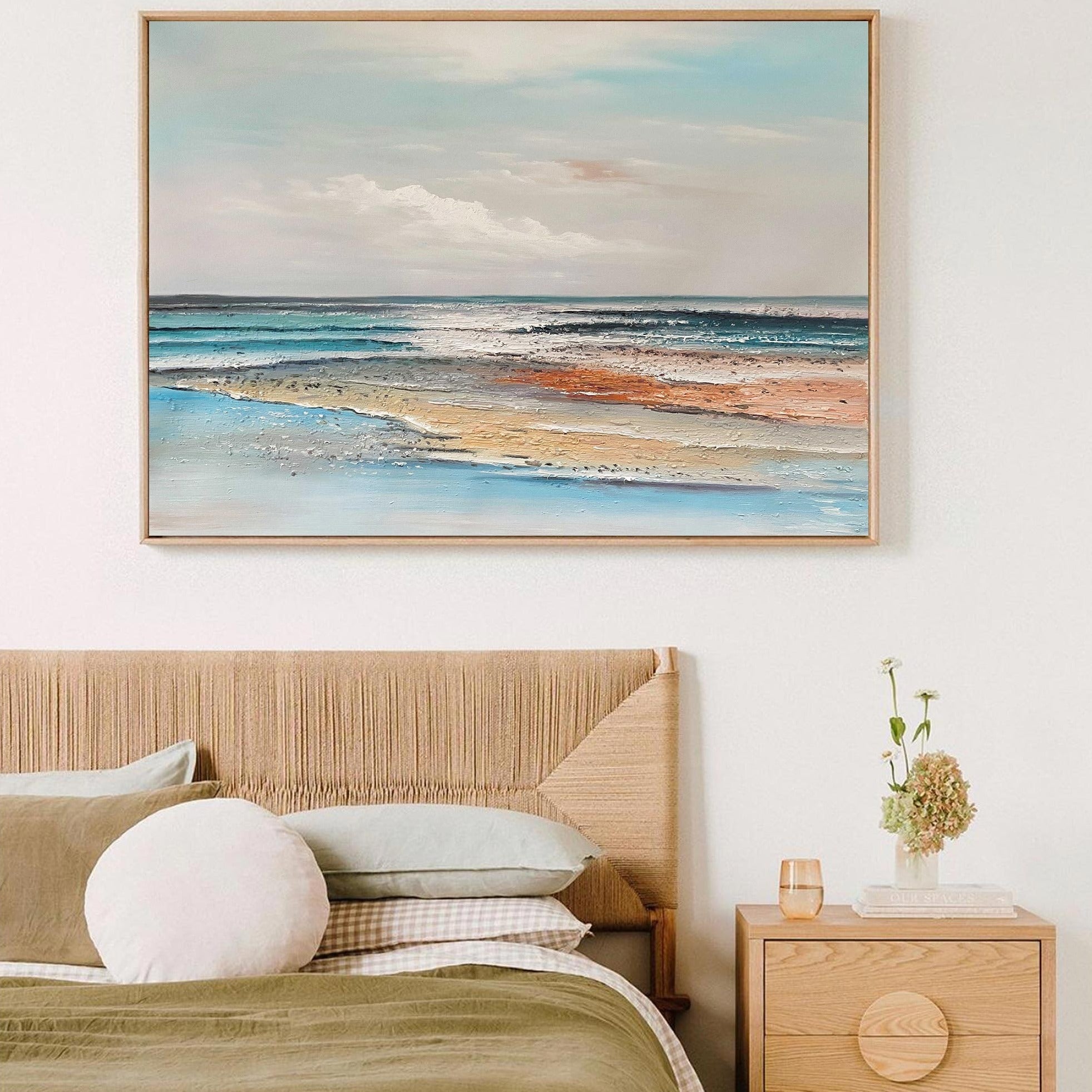 Turner Style Coastal Seascape Canvas Wall Art