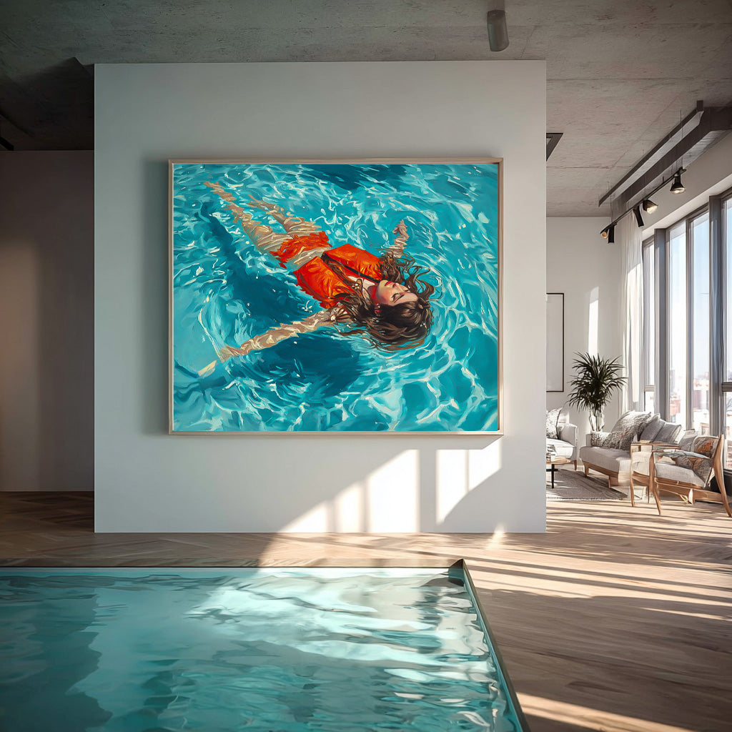 Wall Art People Ethereal Underwater Abstract