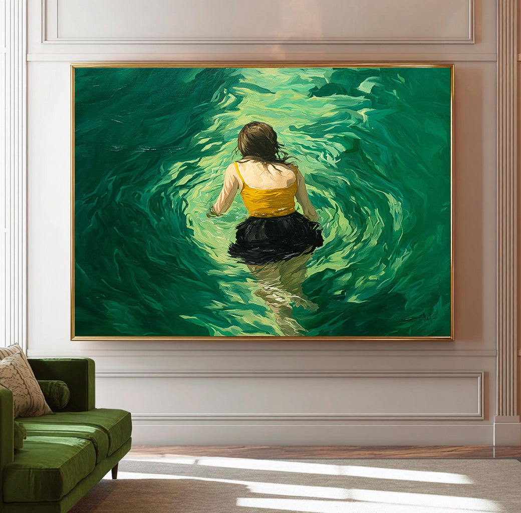 Wall Art People Freeing Energetic Retro Pop
