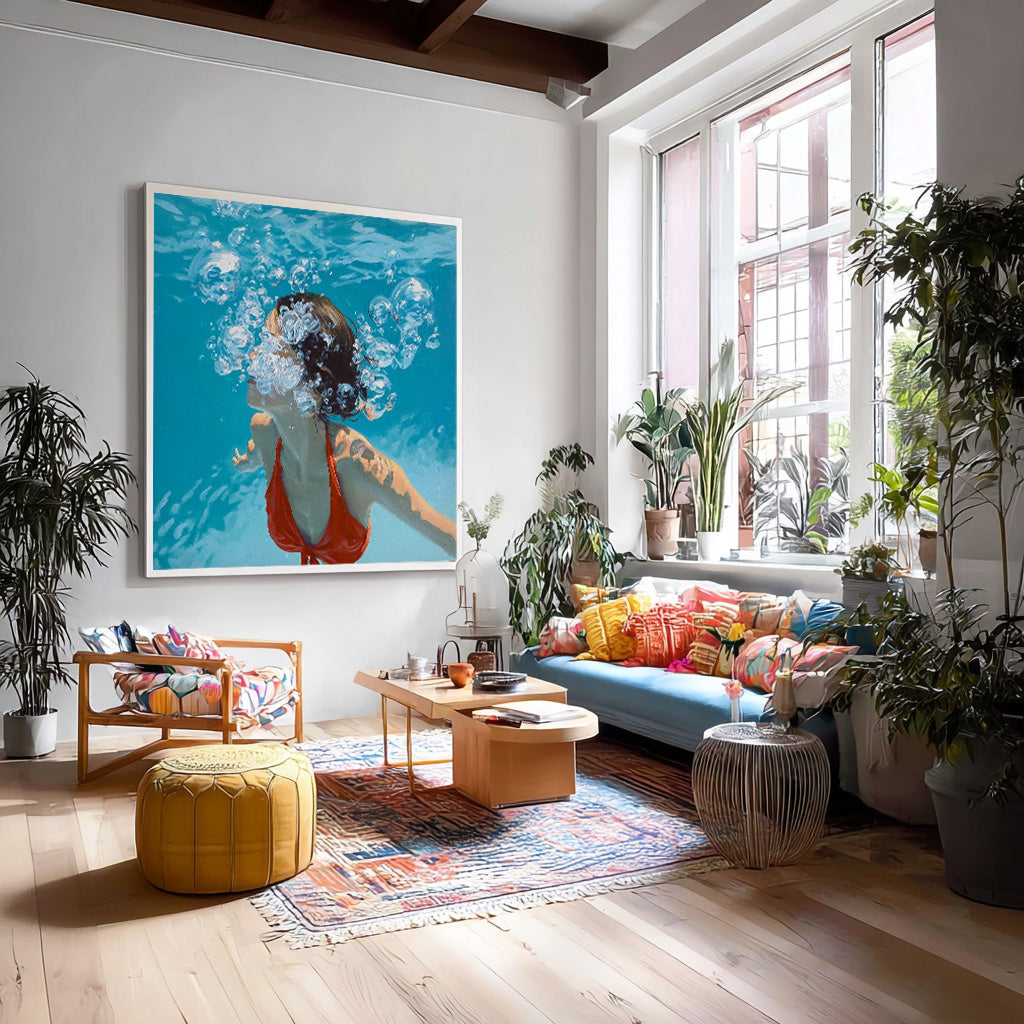 Wall Art People Soft Underwater Aesthetic