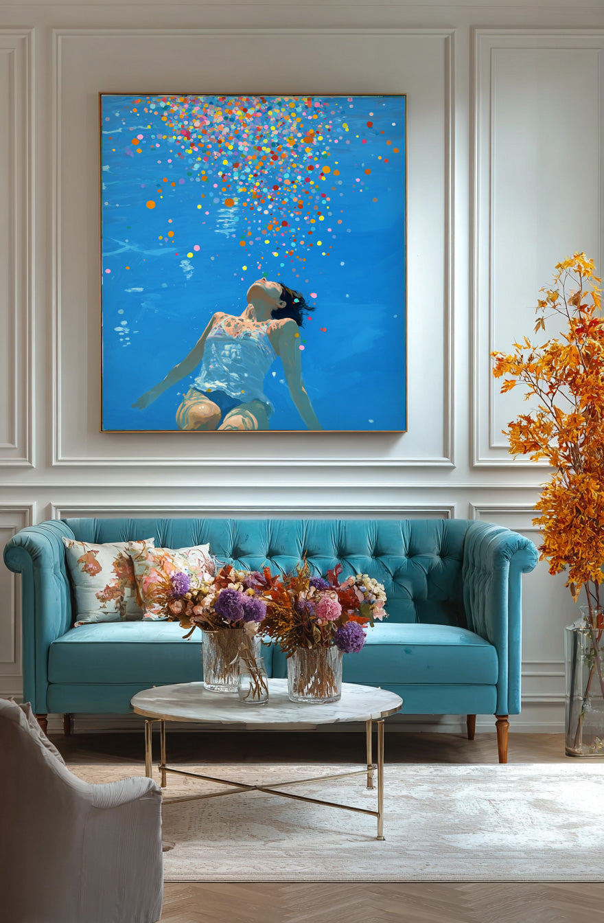 Wall Art People Colorful Summer Dreamy