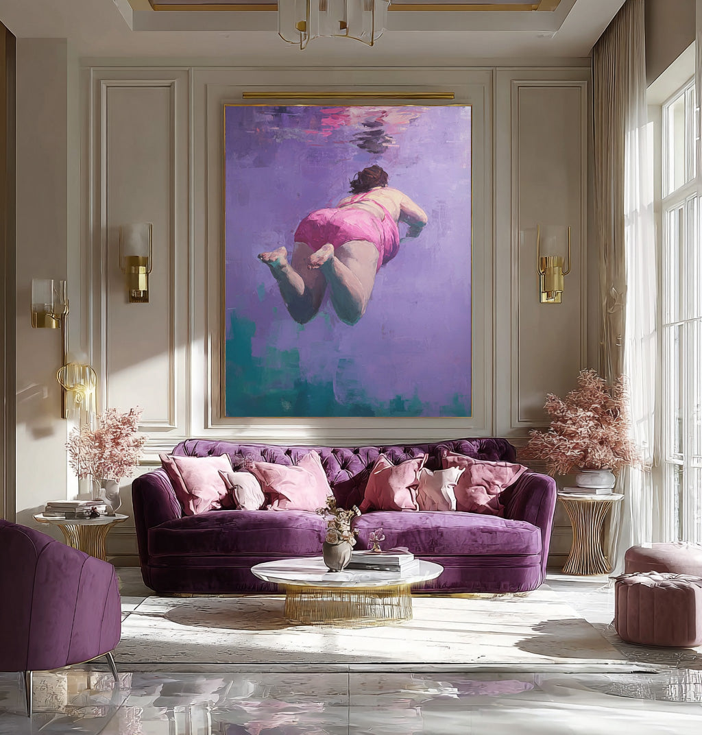 Wall Art Soft People Lyrical Abstract Underwater