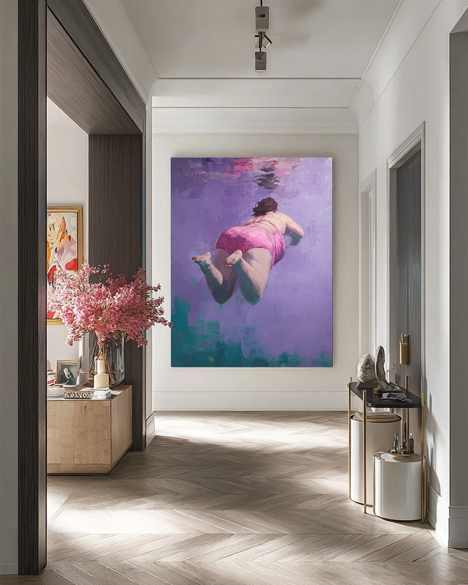 Wall Art Soft People Lyrical Abstract Underwater