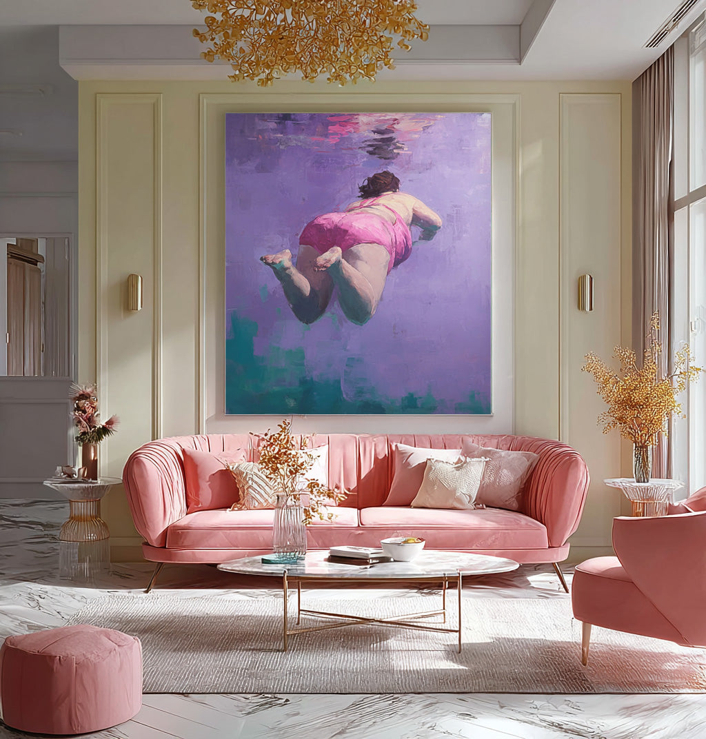 Wall Art Soft People Lyrical Abstract Underwater
