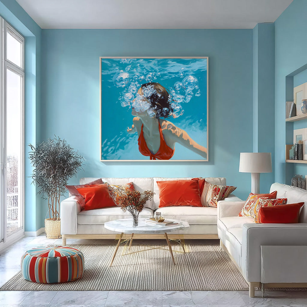 Wall Art People Soft Underwater Aesthetic