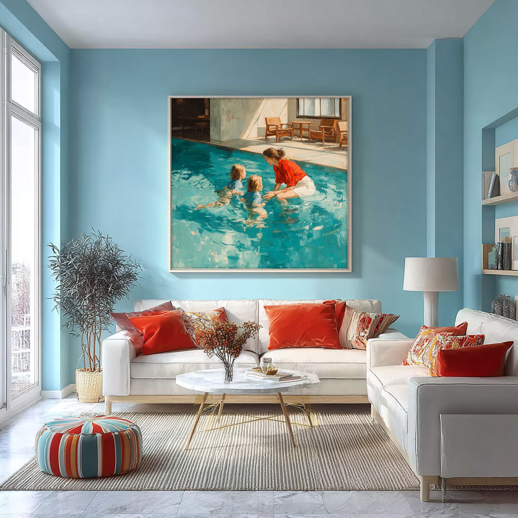 Wall Art People Whimsical Joyful Summer Decor