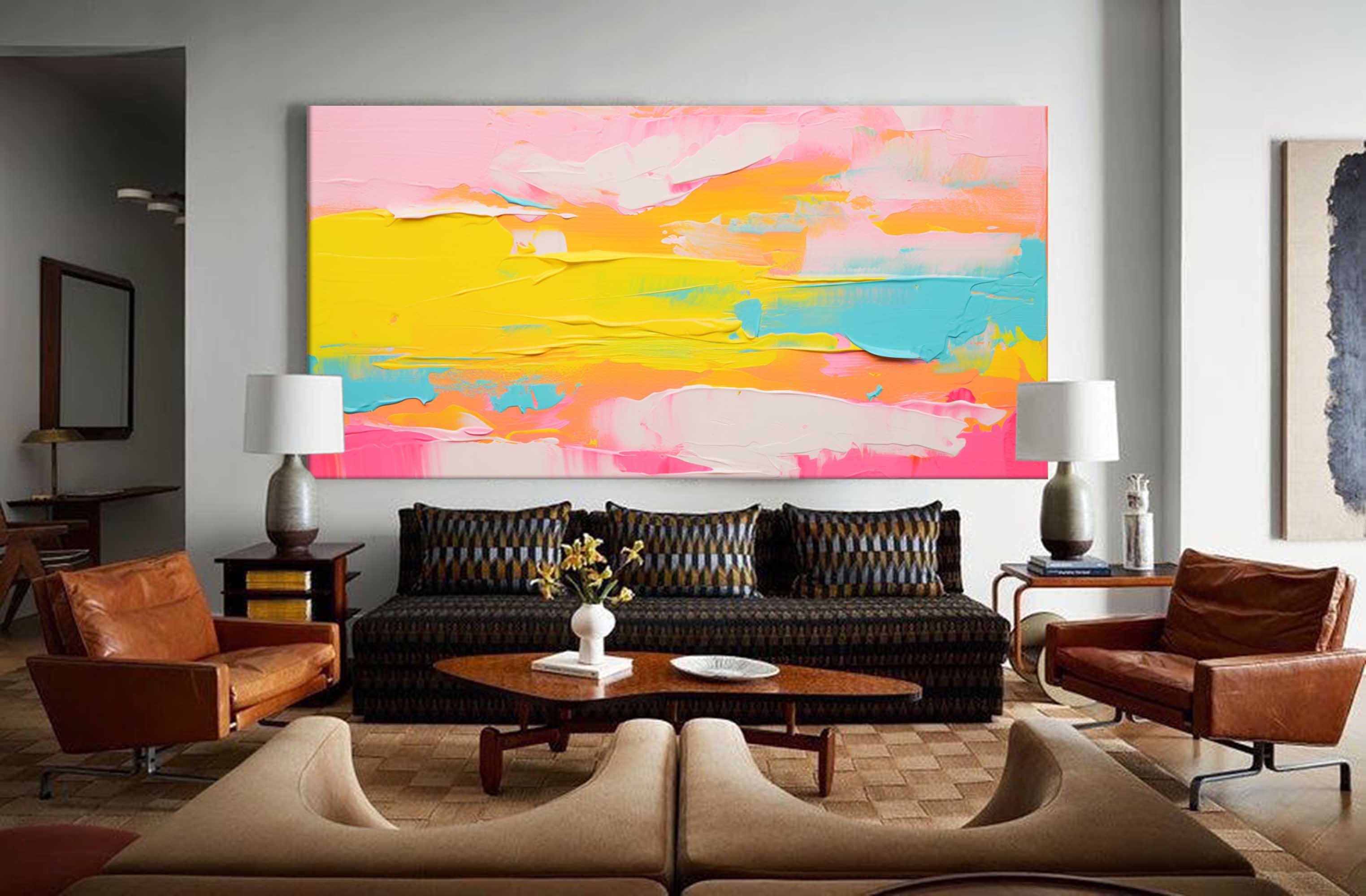 Wall Art Abstract Playful Energetic Pop