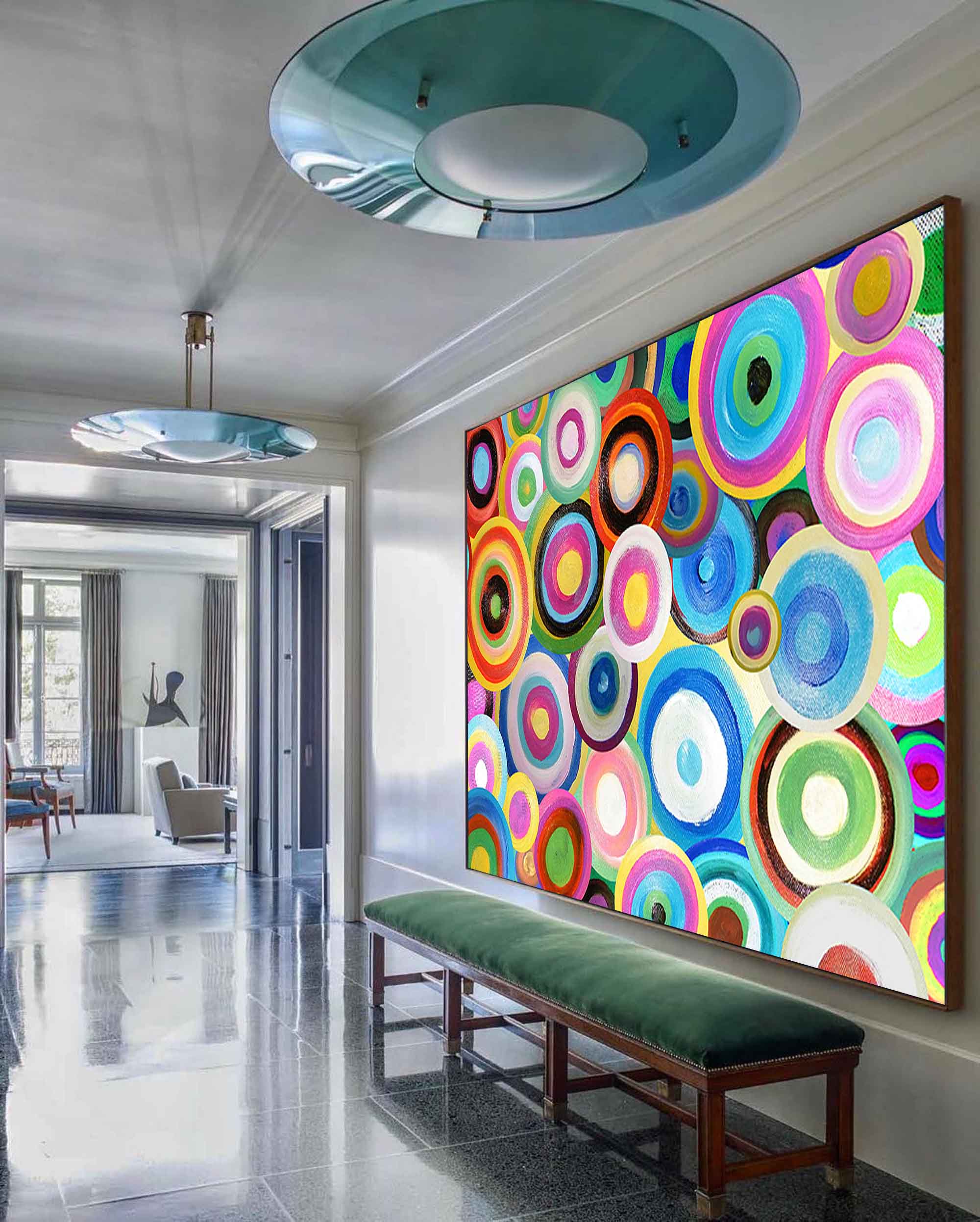 Wall Art Painterly Abstract Energetic Playful