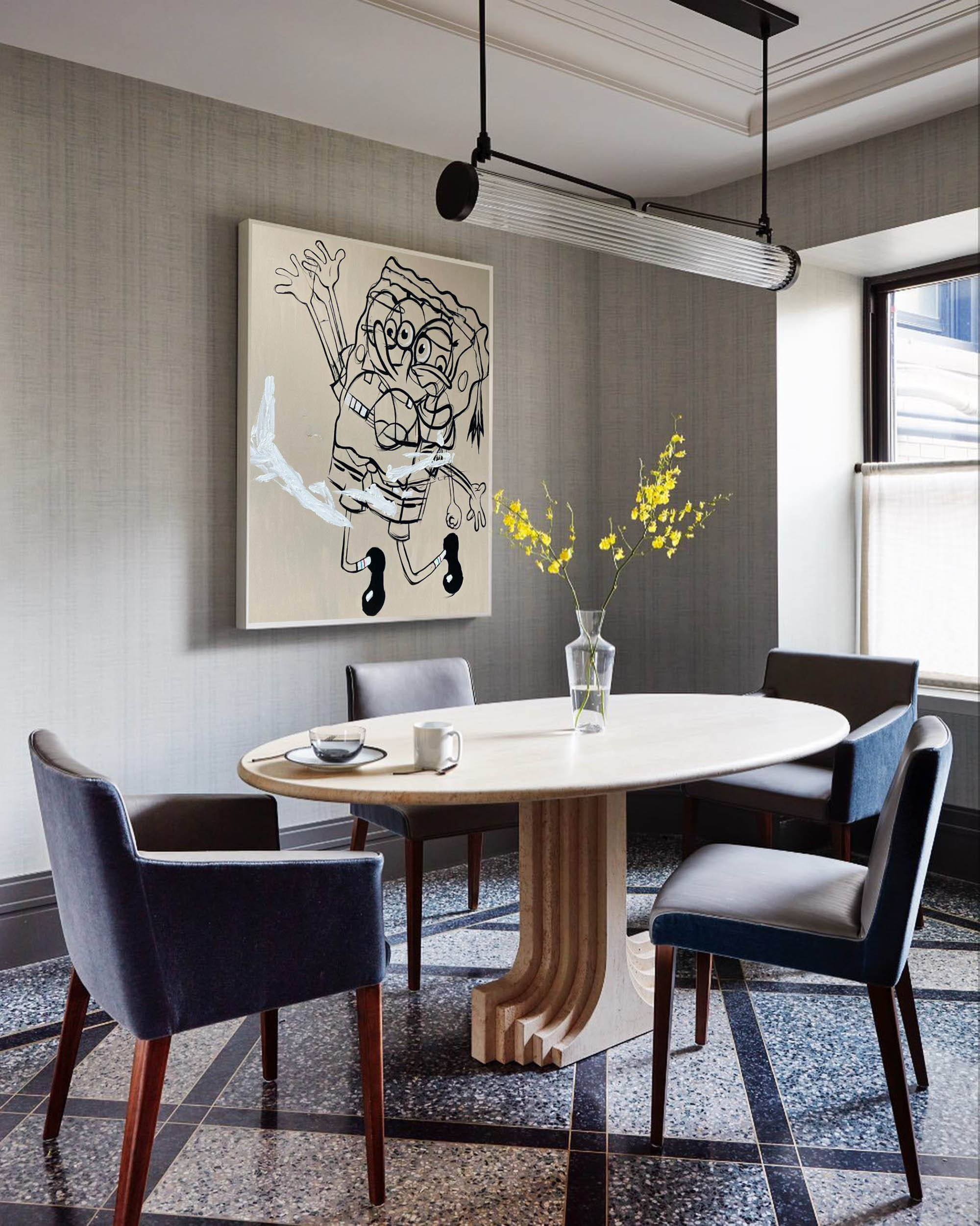 Wall Art Abstract Graffiti Cartoon Bold