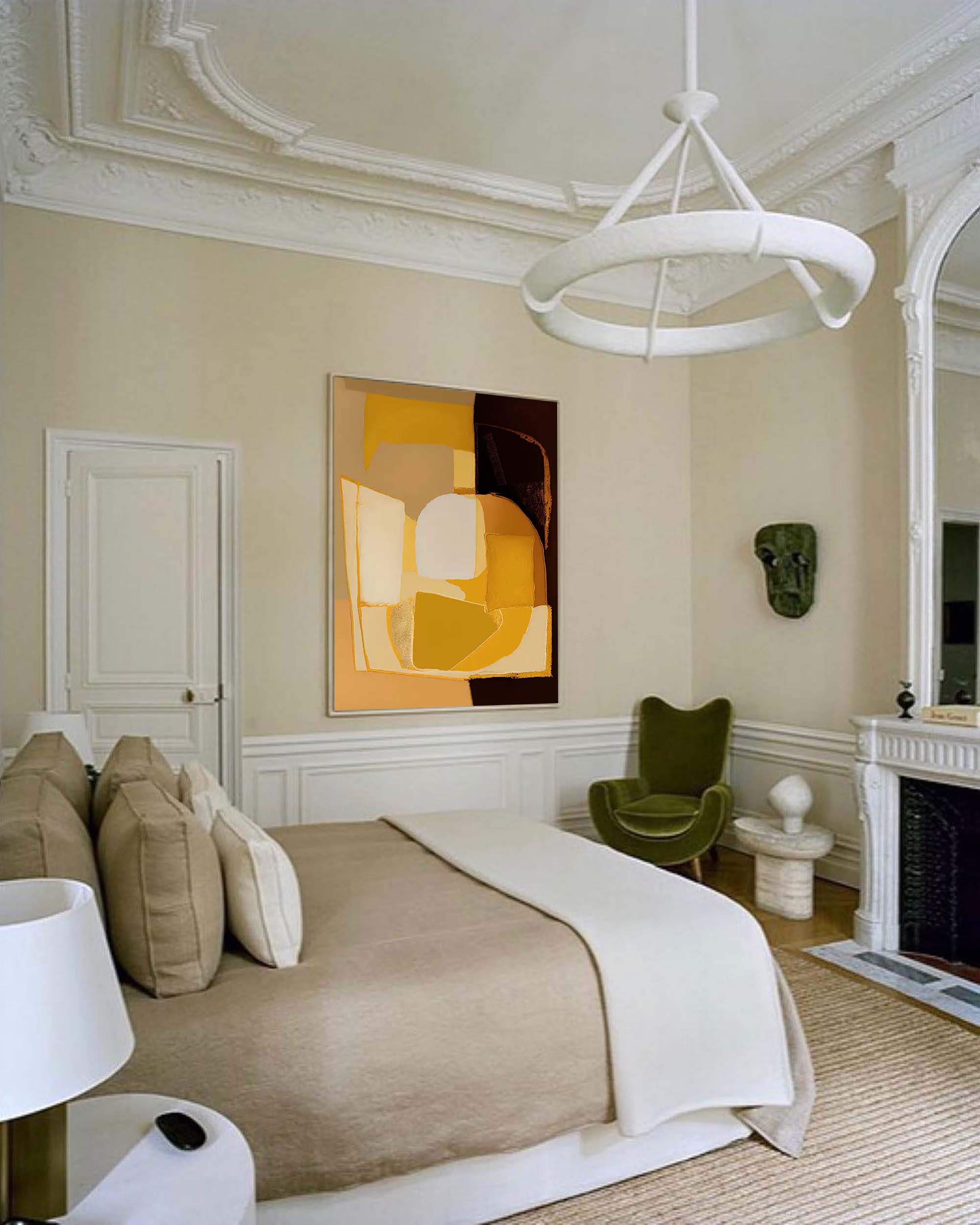 Wall Art Abstract Minimalist Modern Rustic
