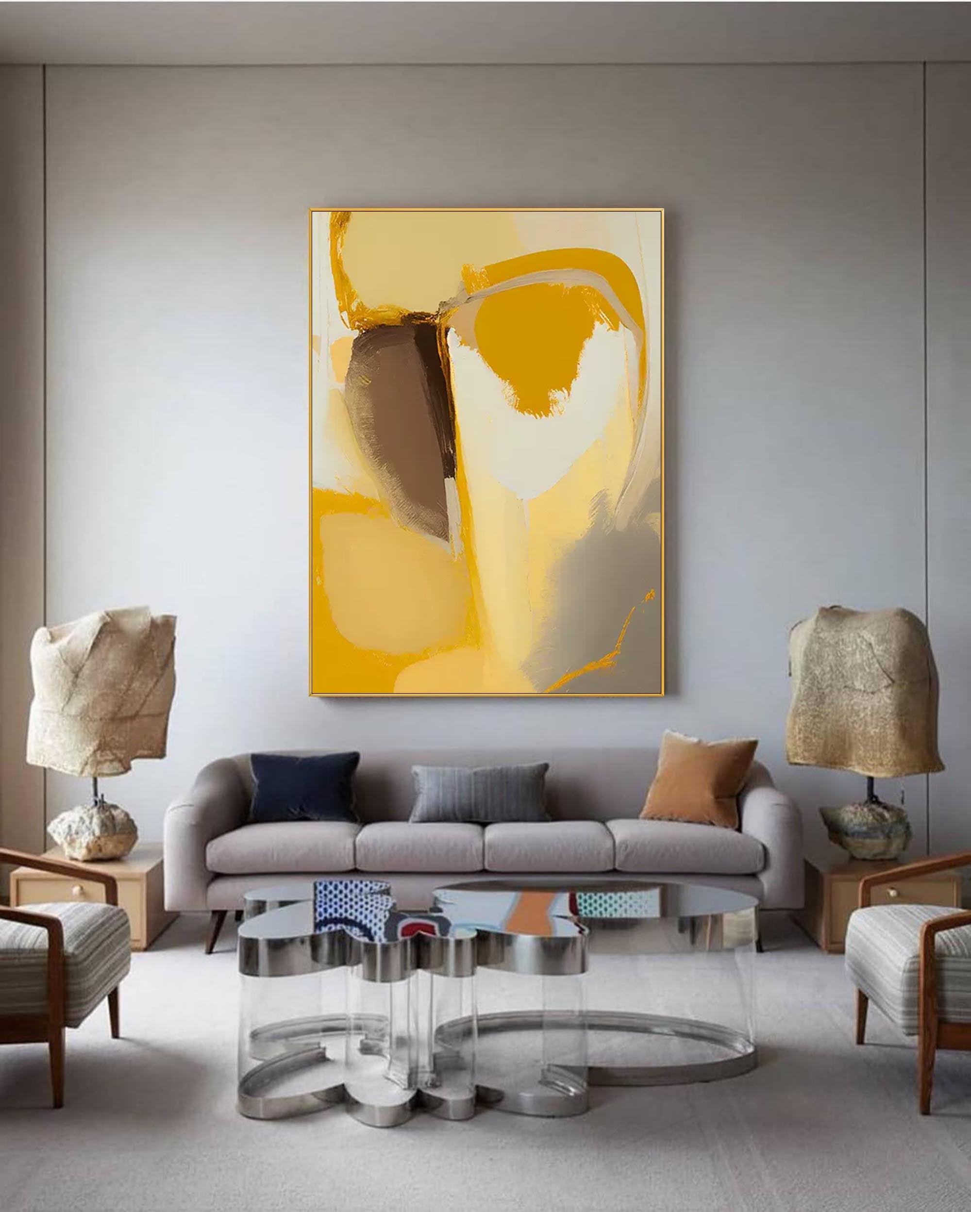 Wall Art Abstract Minimalist Serene Rustic