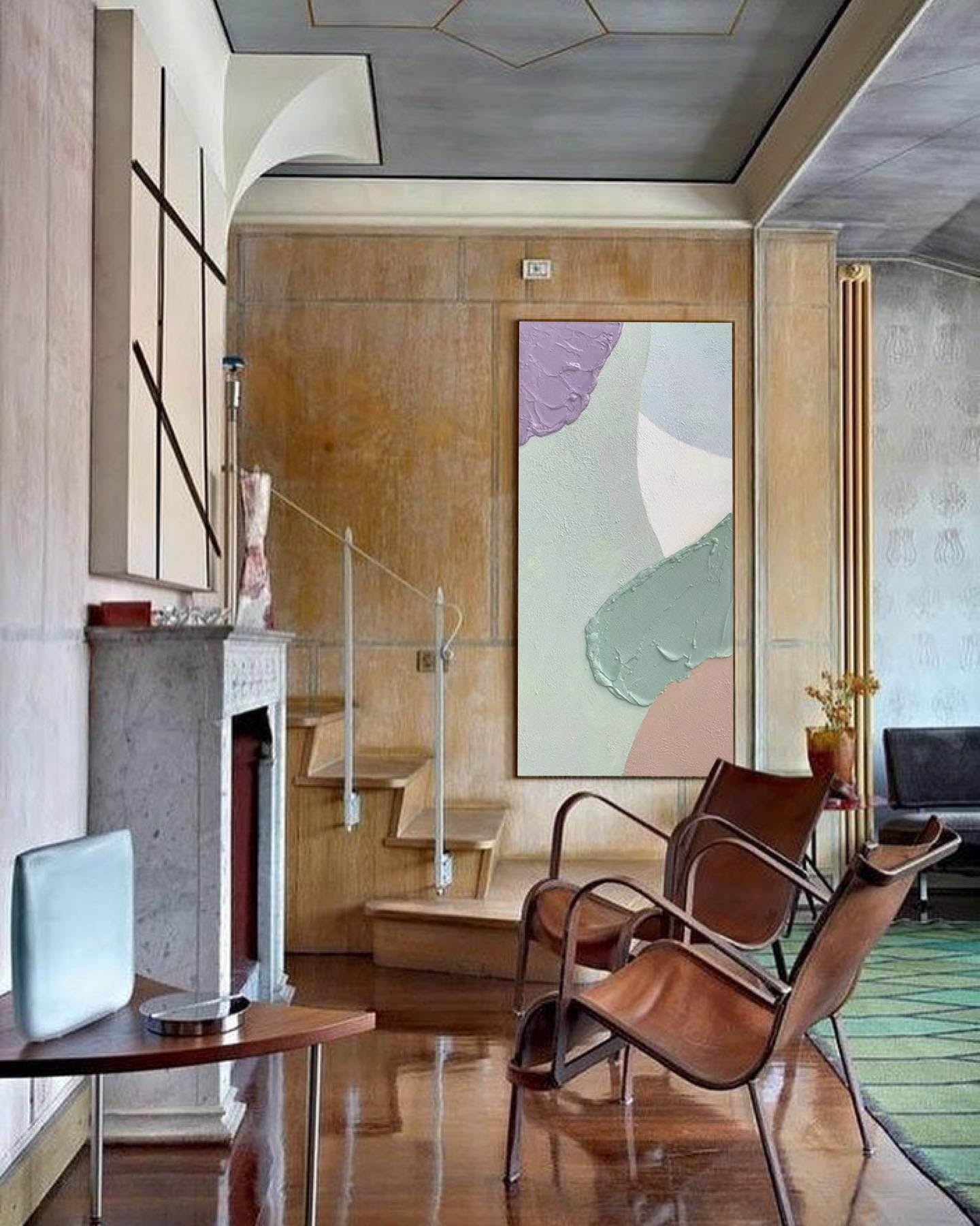 Wall Art Heavy Pastel Geometric Shape