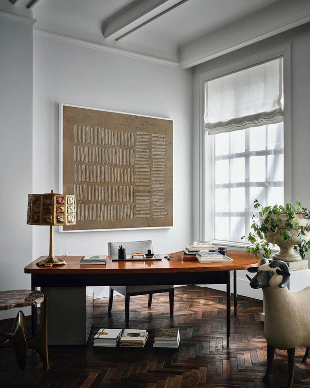 Wall Art Wabi-Sabi Rustic Geometric Relief