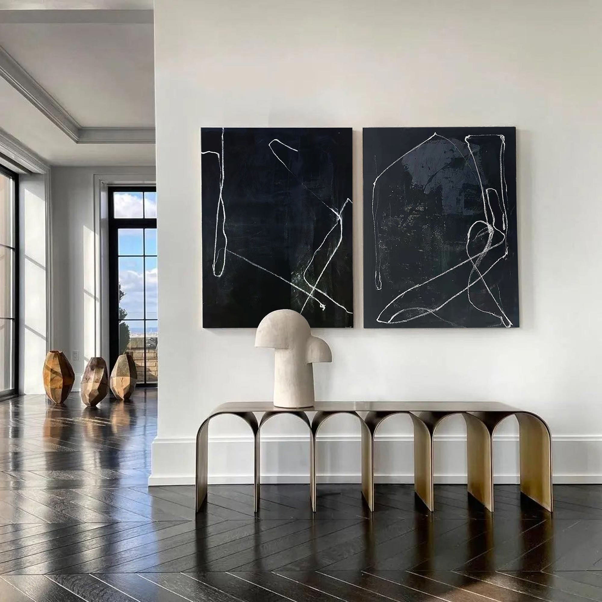 Black Abstract Art