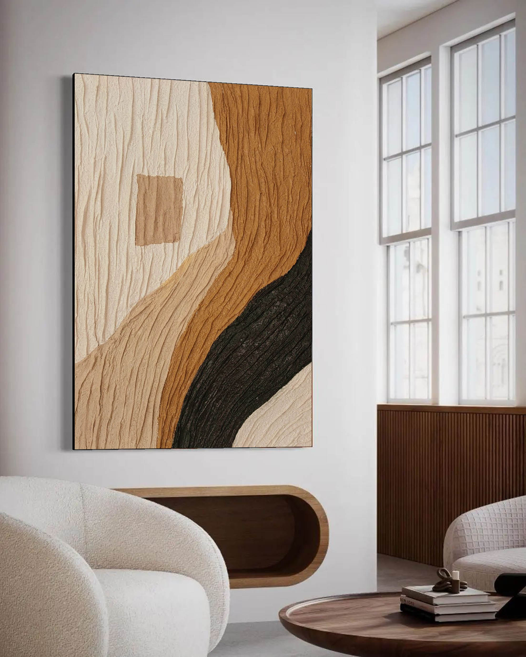 Plaster Art Texture Painting TX004 - Neutralighting