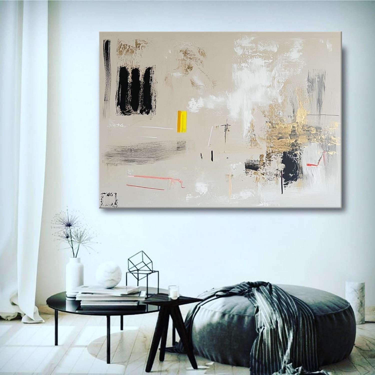 Wall Art Modern Textured Neutral