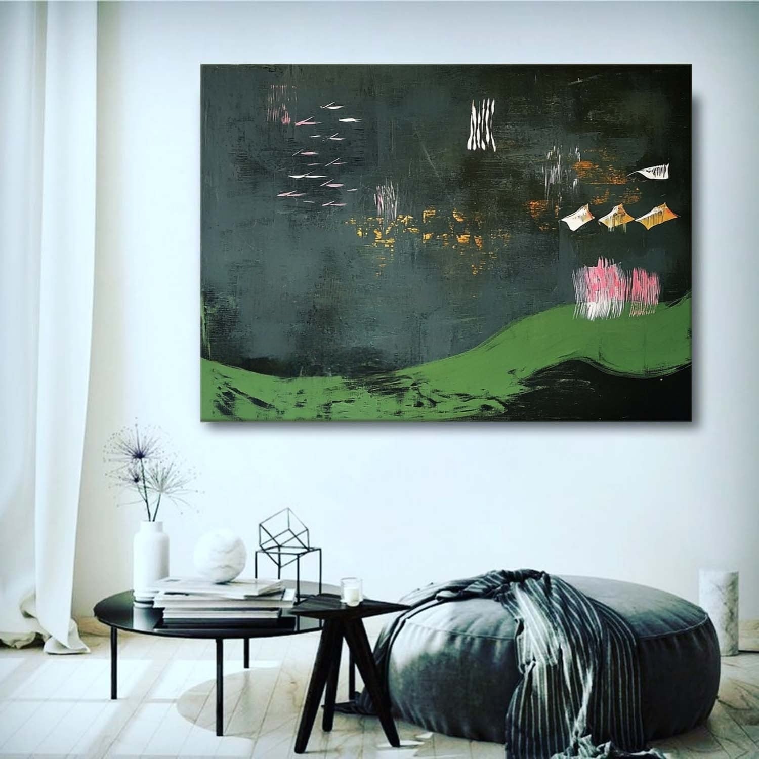 Wall Art Rectangle Abstract Modern Art Luxury