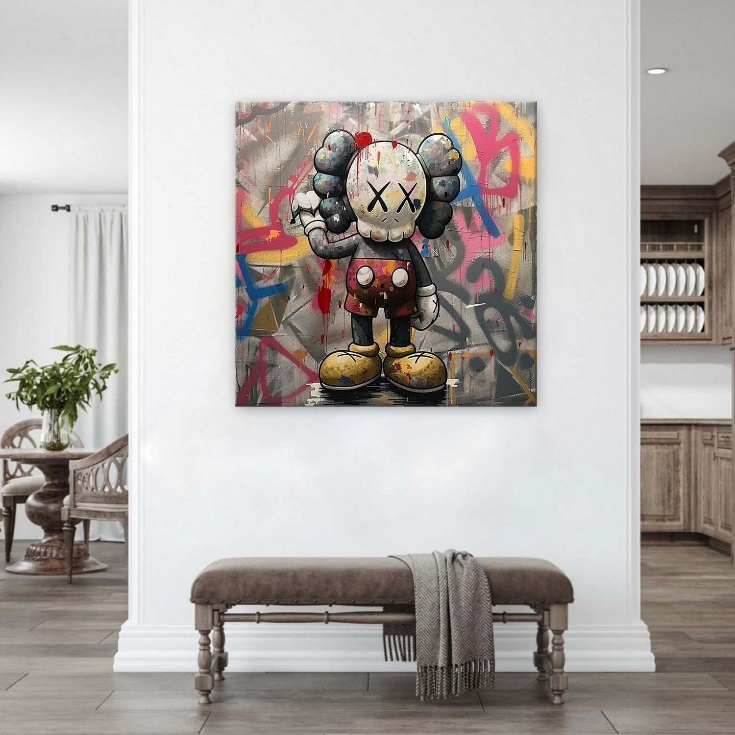 Kaws Abstract Graffiti Art