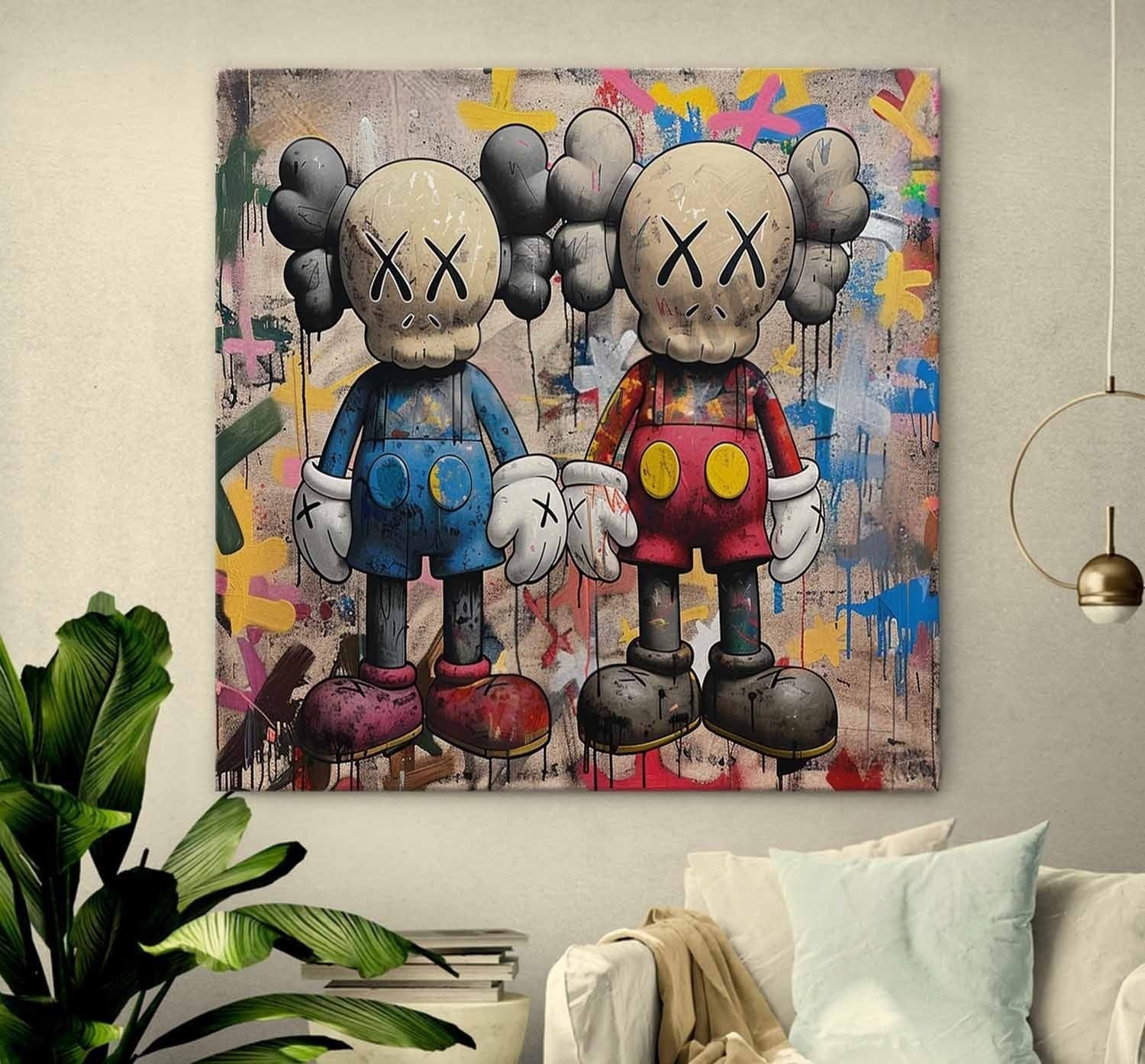 Wall Art Pop Art Graffiti KAWS Companion