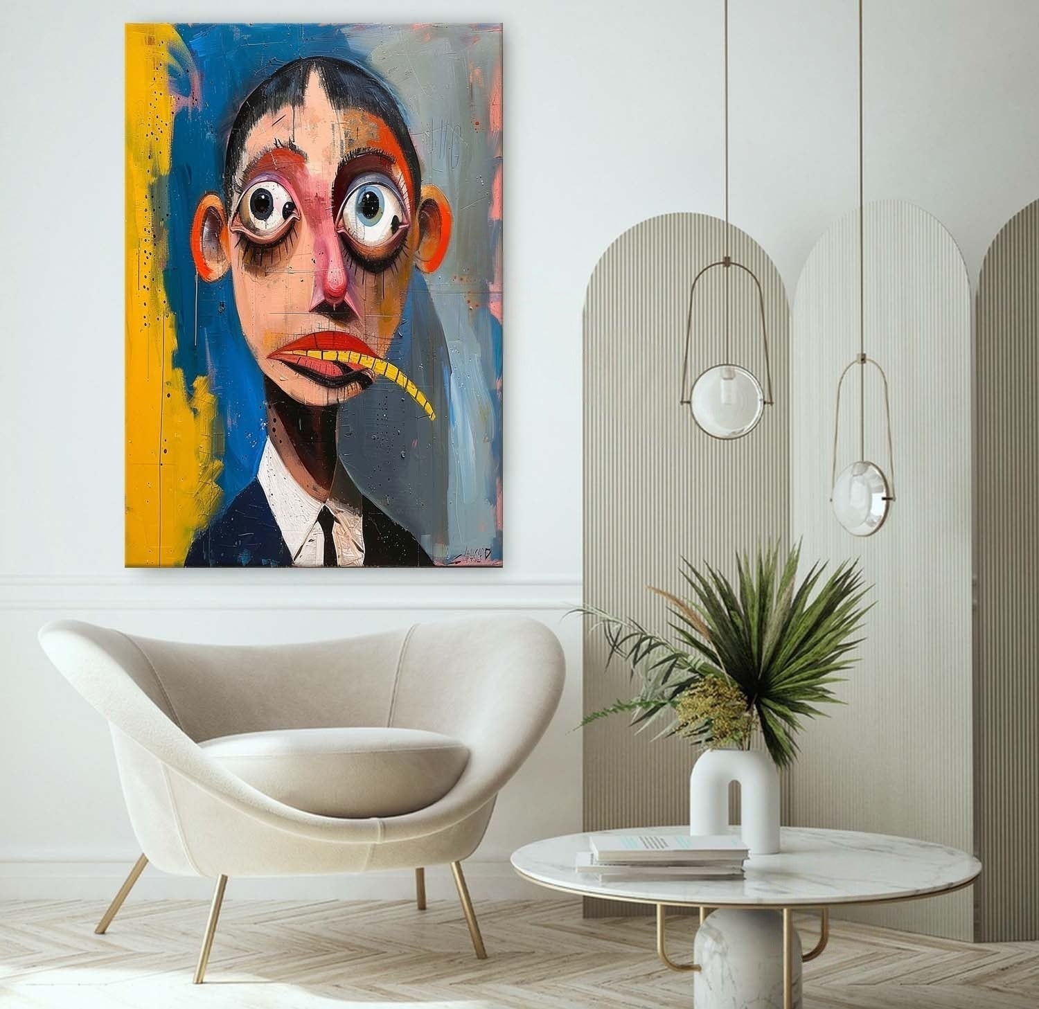 Wall Art Neo Expressionist Surreal Portrait
