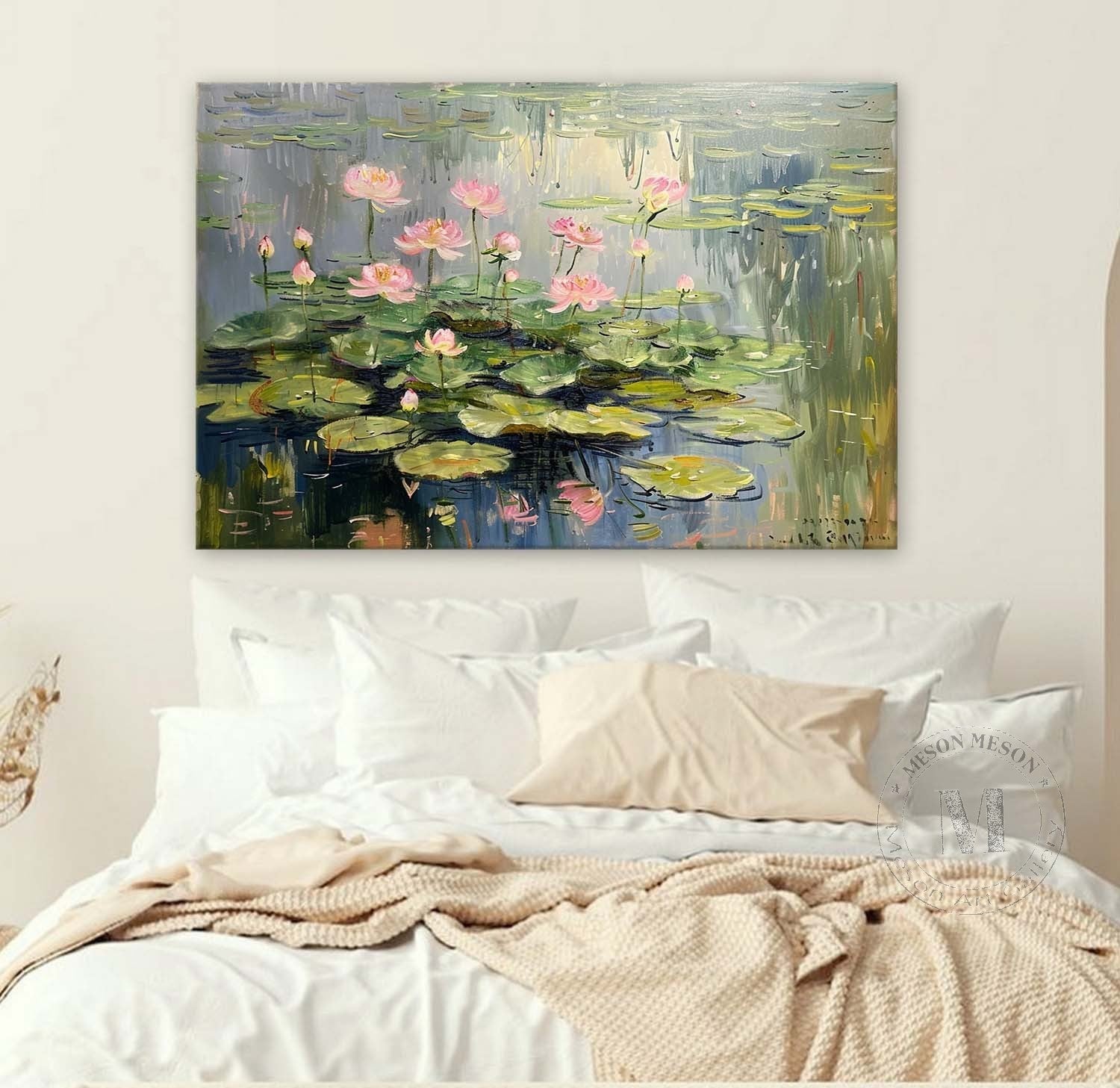 Wall Art Landscape Layer Water Lotus Serene