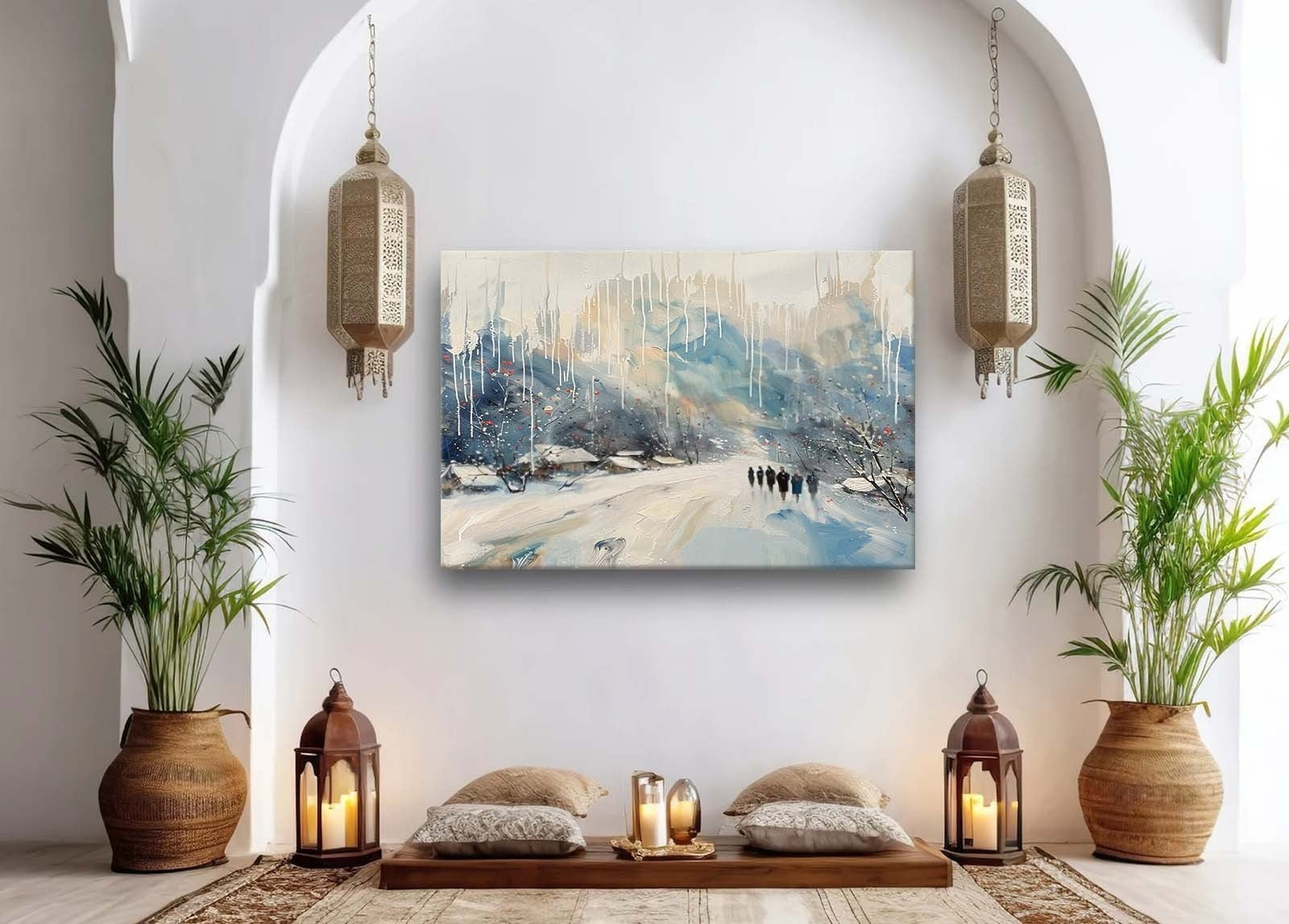 Wall Art Horizontal Winter Village