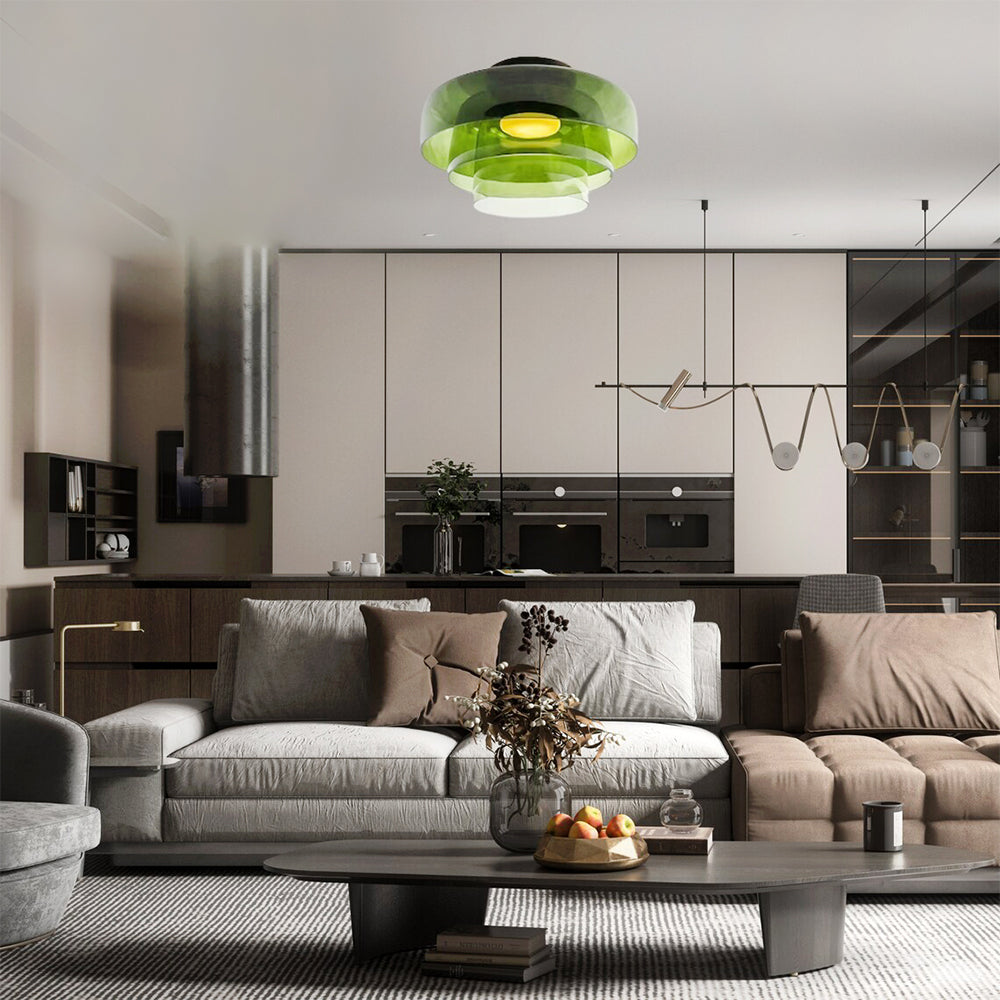 Aria Modern Simple Creative Glass Flush Mount Ceiling Light - Neutralighting