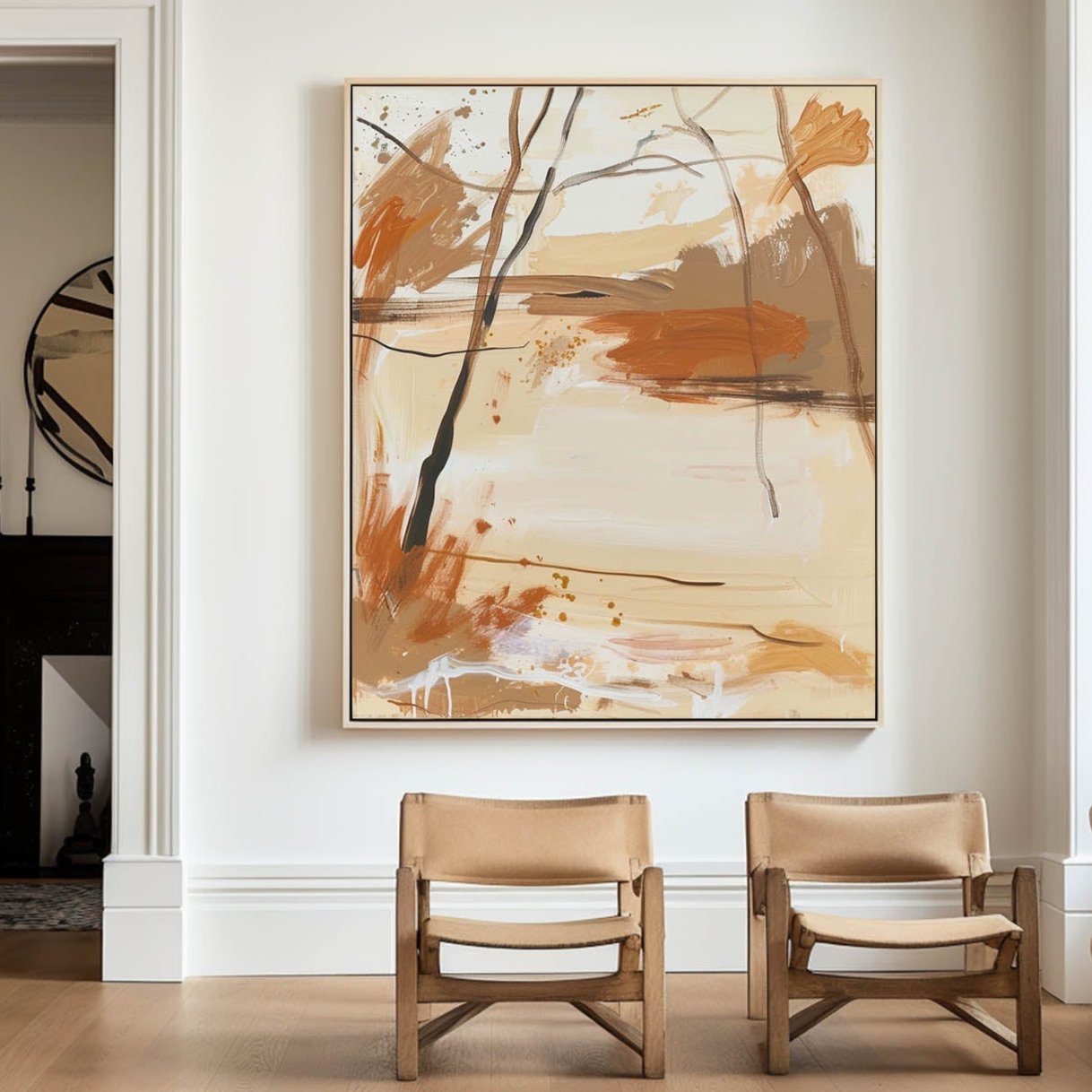 Autumn Branches Abstract Landscape Art