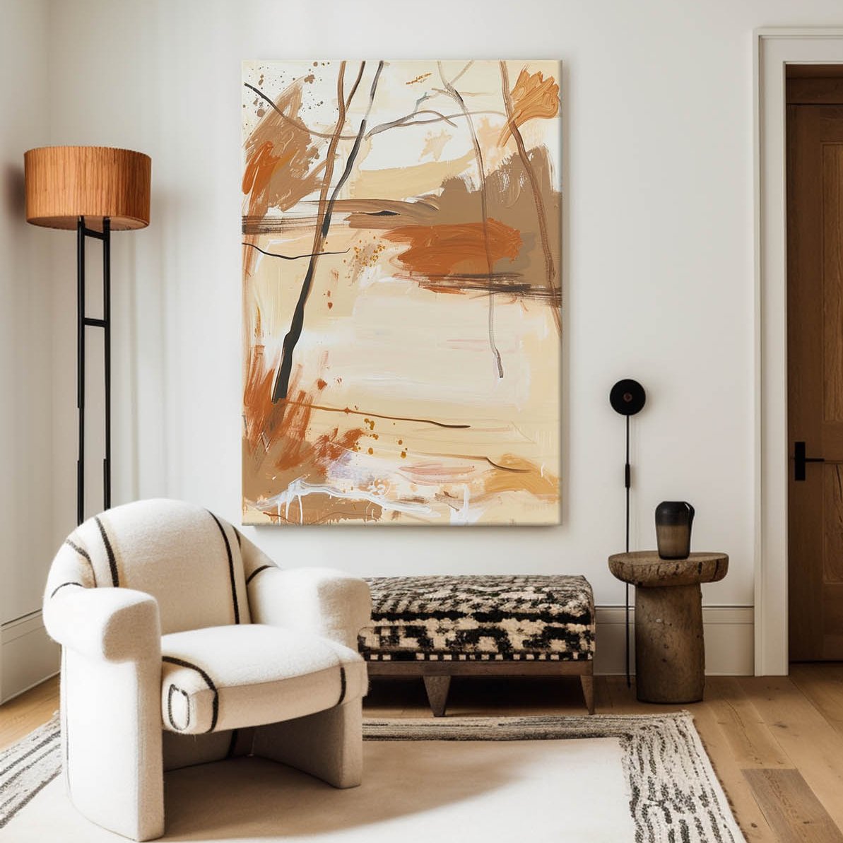 Autumn Branches Abstract Landscape Art