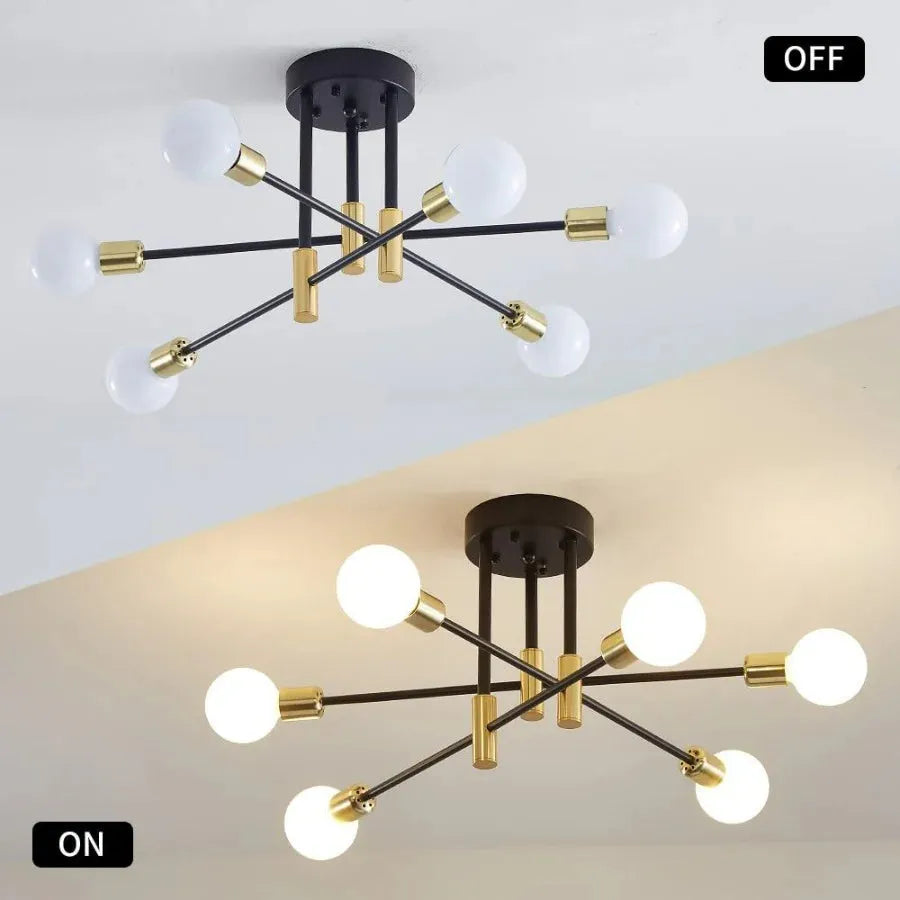 Lindsy Retro Satellite Shape Ceiling Light - Neutralighting