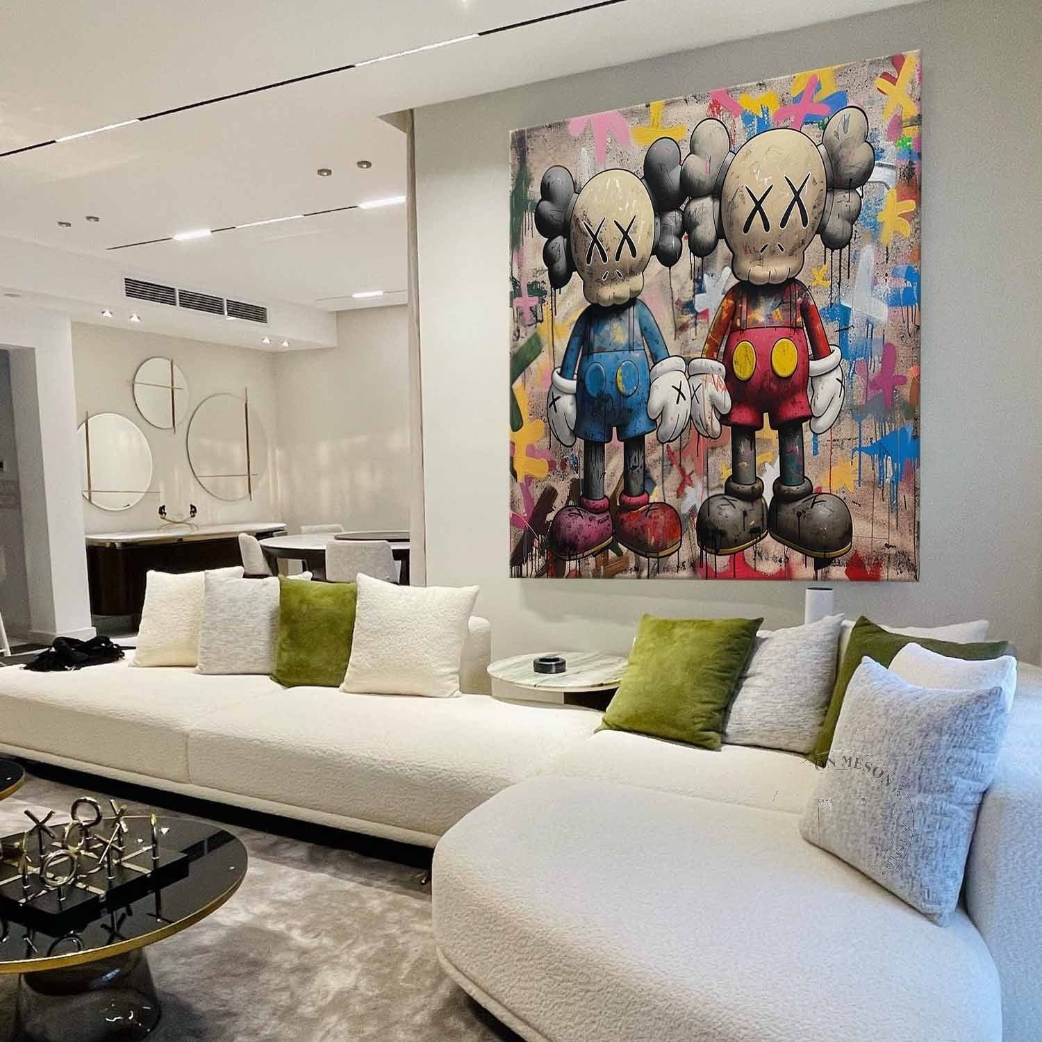 Wall Art Pop Art Graffiti KAWS Companion